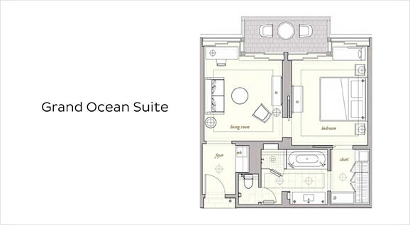 Grand Ocean Suite floor plan