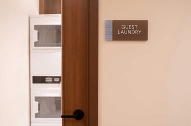 Guest Laundry sign at Halepuna