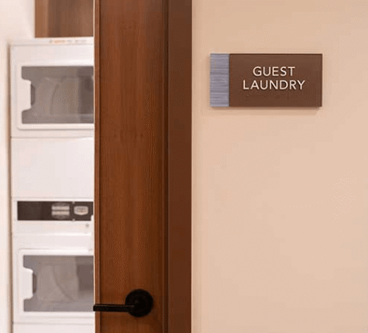 Guest Laundry sign at Halepuna