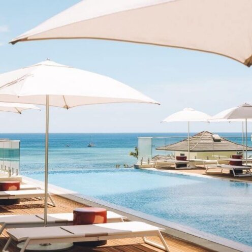 Pool view at Halepuna