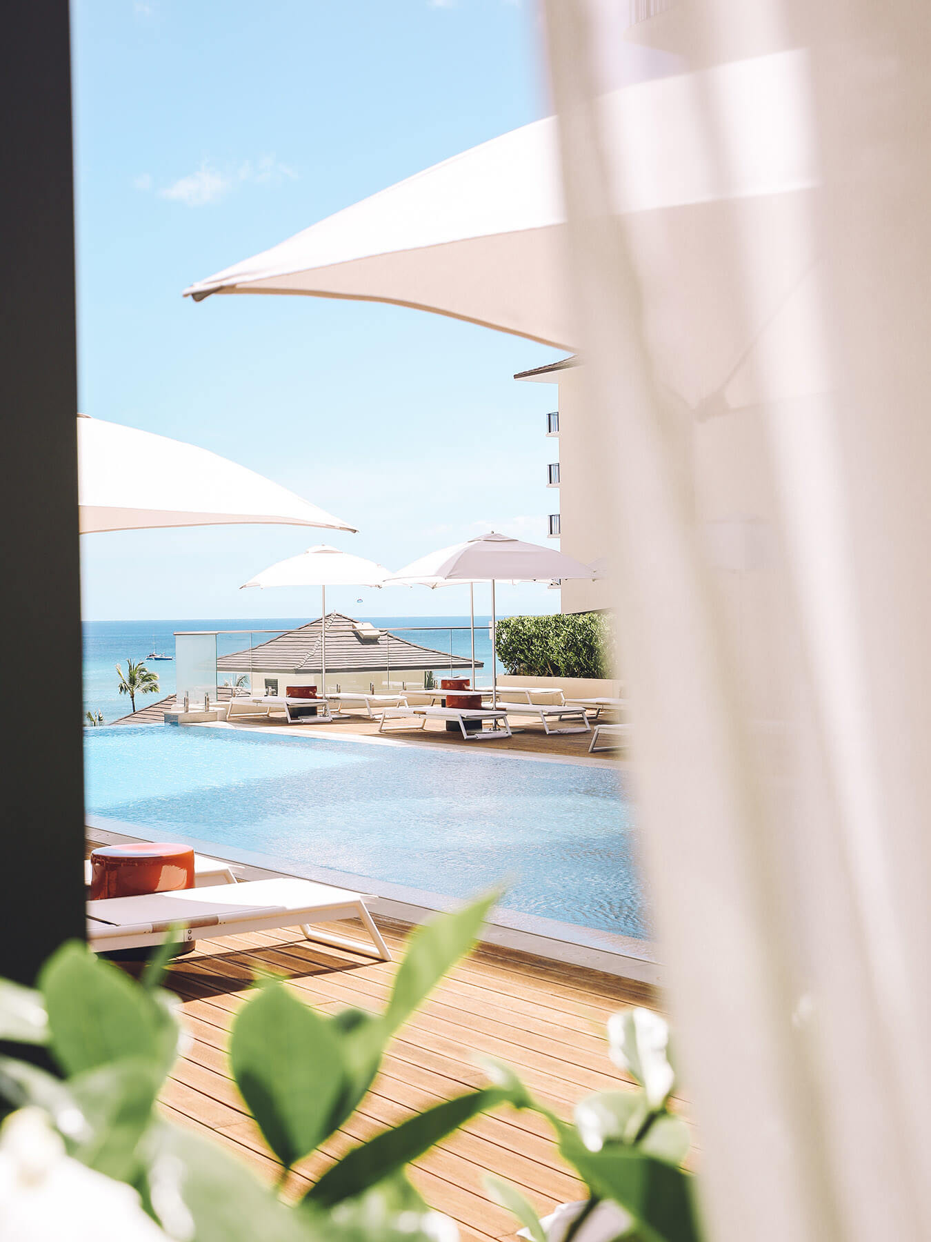 Looking at oceanview in a Halepuna Suite